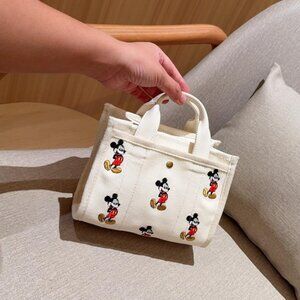 Coach Disney Mickey Mini Drawstring Bucket Bag